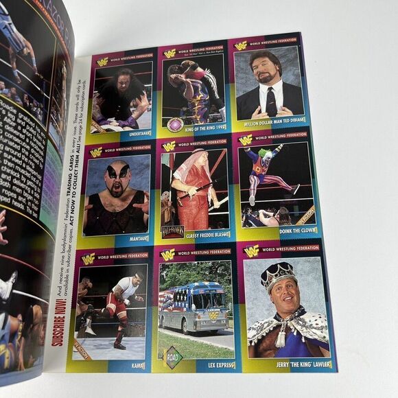 WWF Magazine Diesel & Shawn Michaels June 1995 WWE WWF Kevin Nash With Cards! - Picture 7 of 7